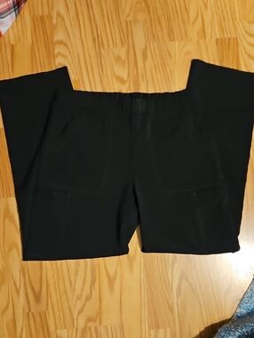 Black Pull-On SCRUB Pants with Pockets